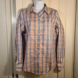 L.L. Bean Wrinkle-Free Oxford Button-Down Shirt, Women's Size S